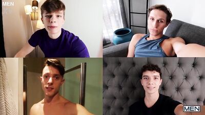 Gay Porn Sensation: Twink Double Penetration with Tattooed Hunk Sam Ledger and Adorable Top Zane