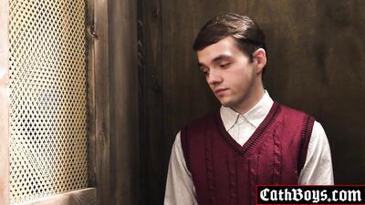Holy hell! Catholic priest Jack Aries is about to experience some sinful delight with young and eager twink Marcus Rivers in this steamy gay porn video!
