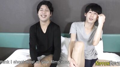 Two hot Japanese boys get fucked hard in a steamy love scene.