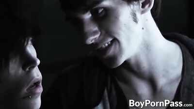 Sucked by the bloo*dthirsty beauties: Emo Twinks Exploration with Double Cock Hungry Vampires.