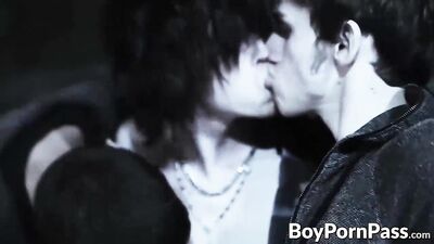 Sucked by the bloo*dthirsty beauties: Emo Twinks Exploration with Double Cock Hungry Vampires.