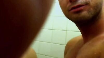Gym Sex: Adam and Brysons Shower Blowjob Adventure!