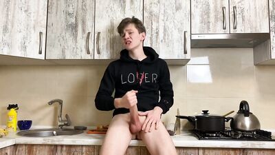 Eager Scholar Pleasures Himself in Chowdery, Gargantuan Ejaculate