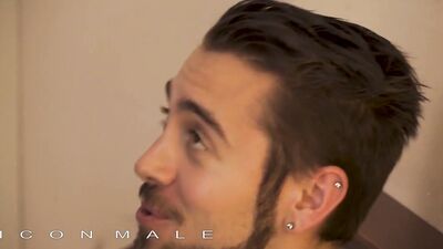 Sexy studs indulge in passionate lovemaking that culminates in a delicious double blowjob