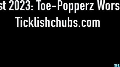 Two hungry mouths indulge in a toe-sucking feast on sexy black feet