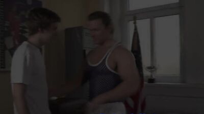 Gentlemans spa day ends in a slick, sexy shower