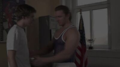 Gentlemans spa day ends in a slick, sexy shower