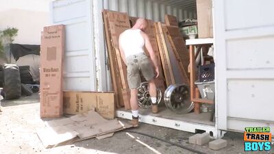 Trailer Trash Boys: Jack Dixon and Donny Argento Go at it Raw While Rimming Each Other