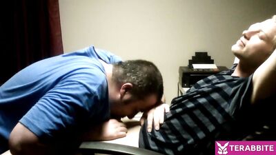 Straight-laced young stud