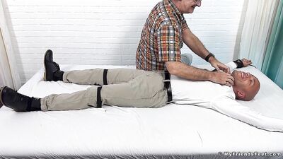 Leon Carrera gets tickled into submission by a dominant top