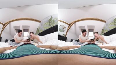 Sexy College Roommates Share a Bed