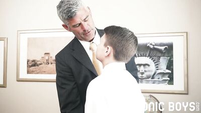 Young Masonic Twink Interns Gets Fucked By Mature Dad
