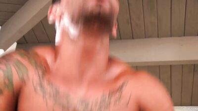 Sweating With Falcon: A Steamy Day at the Gym