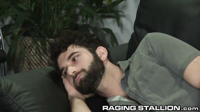 Arabian Pilot, Hairy Muscular Hunk, Takes Rough Sexual Advances from Flight Attendant