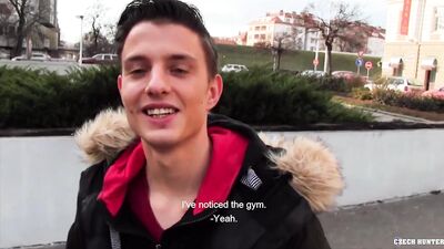 CZECH HUNTER 500 - College Dude With A Big Dick Gets Pounded Hard