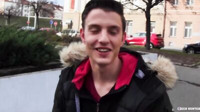CZECH HUNTER 500 - College Dude With A Big Dick Gets Pounded Hard