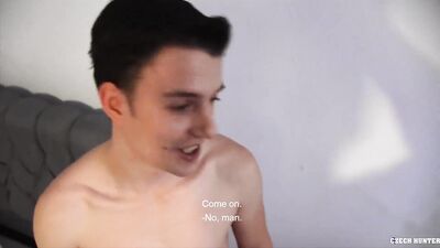 CZECH HUNTER 500 - College Dude With A Big Dick Gets Pounded Hard