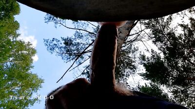 A lumberjack fucks a found masturbator, and a colleague watches him