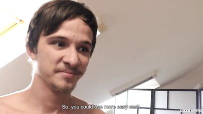 BIGSTR - He Gets So Horny And Goes Down At the Street To Find A Sexy Twink To Take His Big Dick