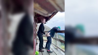 Buddy’s wife went to bed early at wedding, so he fucked me instead.