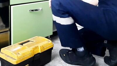 Fake Call Plumber Fucks Imaginary Client Hard