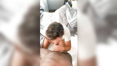 White Twink On BBC & Swallows Load !!