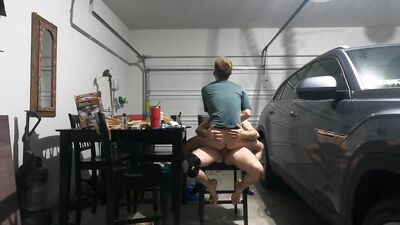 Garage fun! Sucking and fucking!