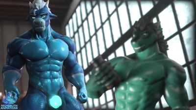 Cock Hungry, Druth Cock Vore Growth Animation