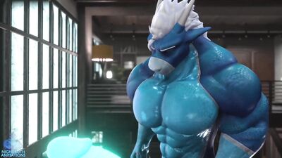 Cock Hungry, Druth Cock Vore Growth Animation