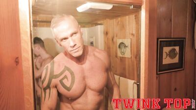 Blowjob and anal sex with twink top Dallas Steele by sexy stud Felix Maze