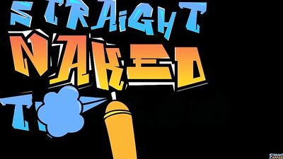 A muscular man pumps his sturdy pole, then shoots his juice all over the place