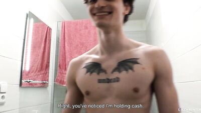 BIGSTR - Young Adonis Flaunts Toned Thighs In Tight Pants, Arousing A Wealthy Patron