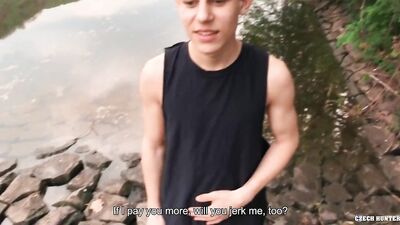 Big Dick - In Need Of Cash, Takes On The Challenge Of Sucking Dicks And Fucking Asses