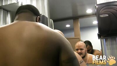 Bear-pierced bear Nate Wolfe rides hairy Tony Banks BBC