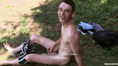 Sexy Czech Hunter and his Big Cock: An Anal Adventure with a Twink Sunbather