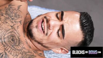 Ink-ed Up Jock Meets Hot Black Mechanic in Sexual Heat