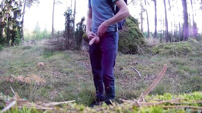 Erotic Adventure - Hiking Naked with an Eight-Inch Dick and a Smooth Body