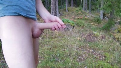 Erotic Adventure - Hiking Naked with an Eight-Inch Dick and a Smooth Body