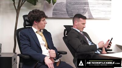 HETEROFLEXIBLE - Straight Derek Kage Fucks Coworker Cristiano After Caught Jerking Off At His Break