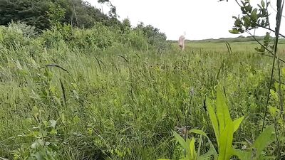 A Walk in Nature, Nude and Drenched in Pee and Cum