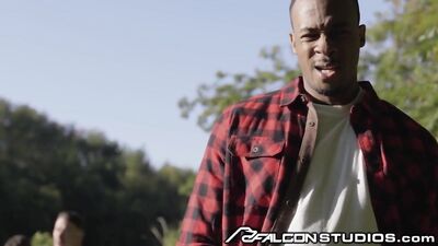 Manly Men Enjoy Dockside Handjobs and Blowjobs with their Huge Catches - FalconStudios