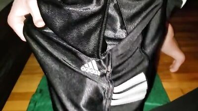 I come in my Adidas sweatpants