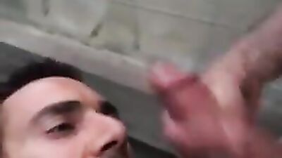 Street facial ejaculation.