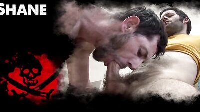 Two very alternative guys engage in a blowjob session.