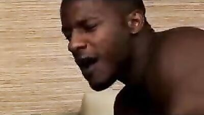 The two sexy black men have great sex