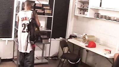 Black muscled athletes in power