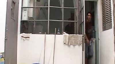 Young transvestite violently fucked