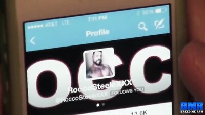 Hungry guy bites hard while sucking cock in a glory hole.