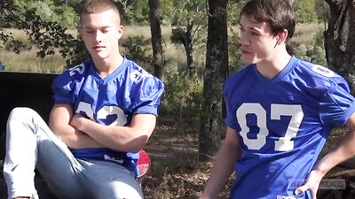 American football player's orgy