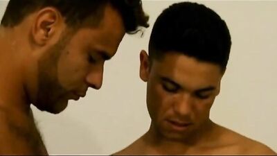 Double penetration with a black guy with dreadlocks.